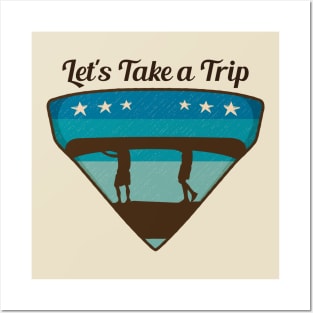 L'ets Take a Trip / Retro Design / Camping Lovers / Vintage Design Posters and Art